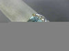 LARGE 3.32CT DIAMOND & AAA AQUAMARINE 14K 2 TONE GOLD TRIANGULAR ENGAGEMENT RING