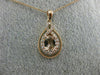 .77CT DIAMOND & AAA OVAL MORGANITE 14KT ROSE GOLD 3D INFINITY TEAR DROP PENDANT