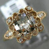 .95CT DIAMOND & AAA ROUND MORGANITE 14KT ROSE GOLD 3D FILIGREE ENGAGEMENT RING