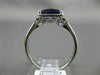 1.62CT DIAMOND & AAA AMETHYST 14KT WHITE GOLD THREE STONE FILIGREE PROMISE RING