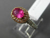 WIDE 1.50CT DIAMOND & AAA PINK SAPPHIRE 14K WHITE & ROSE GOLD 3D ENGAGEMENT RING