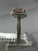 LARGE 3.60CT DIAMOND & AAA CUSHION CUT MORGANITE 14KT WHITE GOLD ENGAGEMENT RING