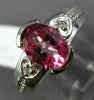 1.27CT DIAMOND & AAA PINK TOPAZ 14KT WHITE GOLD 3D SEMI FILIGREE ENGAGEMENT RING