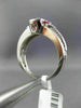1.27CT DIAMOND & AAA PINK TOPAZ 14KT WHITE GOLD 3D SEMI FILIGREE ENGAGEMENT RING