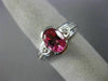 1.27CT DIAMOND & AAA PINK TOPAZ 14KT WHITE GOLD 3D SEMI FILIGREE ENGAGEMENT RING