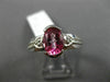 1.27CT DIAMOND & AAA PINK TOPAZ 14KT WHITE GOLD 3D SEMI FILIGREE ENGAGEMENT RING