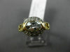 .92CT DIAMOND & AAA OVAL AQUAMARINE 14KT YELLOW GOLD SEMI BEZEL ENGAGEMENT RING