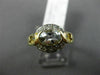 .92CT DIAMOND & AAA OVAL AQUAMARINE 14KT YELLOW GOLD SEMI BEZEL ENGAGEMENT RING