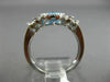 2.20CT DIAMOND & AAA OVAL BLUE TOPAZ 14KT WHITE GOLD 3D FILIGREE ENGAGEMENT RING