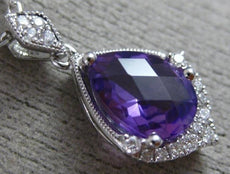 14KT WHITE GOLD FLOATING PENDANT