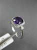1.59CT DIAMOND & AAA AMETHYST 14KT WHITE GOLD 3D SQUARE CLASSIC ENGAGEMENT RING