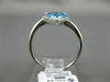 1.73CT DIAMOND & AAA BLUE TOPAZ 14K WHITE GOLD 3D TRILLION HALO CRISS CROSS RING