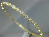 1.58CT DIAMOND 18K YELLOW GOLD 3D ROUND INFINITY ETOILE ETERNITY BANGLE BRACELET