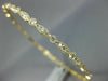 1.58CT DIAMOND 18K YELLOW GOLD 3D ROUND INFINITY ETOILE ETERNITY BANGLE BRACELET