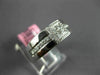 WIDE .36CT DIAMOND 18K WHITE GOLD 3D ROUND & PRINCESS INVISIBLE ANNIVERSARY RING