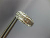 ESTATE WIDE 1.30CT DIAMOND 14K WHITE GOLD CLASSIC MULTI ROW HUGGIE EARRINGS #679
