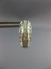 ESTATE WIDE 1.30CT DIAMOND 14K WHITE GOLD CLASSIC MULTI ROW HUGGIE EARRINGS #679
