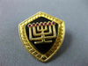ANTIQUE .26CT AAA RUBY & AAA ONYX 14KT YELLOW GOLD MENORAH BROOCH PIN #MILANO24