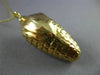 ANTIQUE LARGE 14K YELLOW GOLD CLASSIC CORN STALK HUSK PENDANT #20849