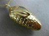 ANTIQUE LARGE 14K YELLOW GOLD CLASSIC CORN STALK HUSK PENDANT #20849