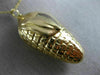 ANTIQUE LARGE 14K YELLOW GOLD CLASSIC CORN STALK HUSK PENDANT #20849