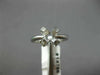 ANTIQUE DIAMOND 14K WHITE GOLD 3D ROUND FLOWER SEMI MOUNT ENGAGEMENT RING #14766