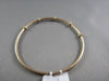 ANTIQUE 5MM TUBE DESIGN .24CT DIAMOND 14KT YELLOW GOLD BANGLE SIMPLY AMAZING!!!!