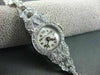 ANTIQUE ART DECO 1.30CT OLD MINE DIAMOND FILIGREE PLATINUM SOLAR WATCH #22177