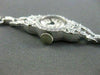 ANTIQUE ART DECO 1.30CT OLD MINE DIAMOND FILIGREE PLATINUM SOLAR WATCH #22177