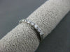 ANTIQUE .51CT ROUND DIAMOND 14K WHITE GOLD ETERNITY RING 2mm BEAUTIFUL! #21704