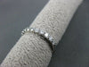 ANTIQUE .51CT ROUND DIAMOND 14K WHITE GOLD ETERNITY RING 2mm BEAUTIFUL! #21704