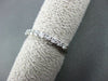 ANTIQUE .51CT ROUND DIAMOND 14K WHITE GOLD ETERNITY RING 2mm BEAUTIFUL! #21704