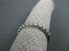 ANTIQUE .51CT ROUND DIAMOND 14K WHITE GOLD ETERNITY RING 2mm BEAUTIFUL! #21704