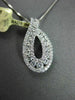 ANTIQUE .82CT ROUND DIAMOND 18KT WHITE GOLD 3D DROP PENDANT & CHAIN STUNNING!