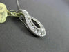ANTIQUE .82CT ROUND DIAMOND 18KT WHITE GOLD 3D DROP PENDANT & CHAIN STUNNING!
