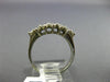 ANTIQUE 1CT DIAMOND 14KT WHITE GOLD 3D FLORAL MULTI ROW WEDDING ANNIVERSARY RING