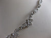 ANTIQUE 2.75CT DIAMOND FLOWER BEZEL DROP 18K WHITE GOLD NECKLACE 17" INCH #20038