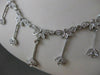 ANTIQUE 2.75CT DIAMOND FLOWER BEZEL DROP 18K WHITE GOLD NECKLACE 17" INCH #20038
