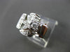 ANTIQUE LARGE .35CT OLD MINE ROUND DIAMOND 14KT WHITE GOLD FLOWER RING #1678