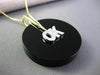 ANTIQUE EX LARGE DIAMOND & AAA BLACK ONYX 14KT 2 TONE GOLD " OK " PENDANT #20444
