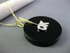 ANTIQUE EX LARGE DIAMOND & AAA BLACK ONYX 14KT 2 TONE GOLD " OK " PENDANT #20444
