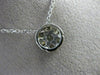 ANTIQUE LARGE .70CT DIAMOND 14K WHITE GOLD CLUSTER FLOWER FLOATING PENDANT 18316
