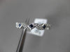 ANTIQUE .22CT AAA SAPPHIRE 14KT WHITE GOLD 5 STONE FILIGREE RING AMAZING!!!!!!!!