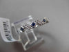 ANTIQUE .22CT AAA SAPPHIRE 14KT WHITE GOLD 5 STONE FILIGREE RING AMAZING!!!!!!!!