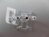 ANTIQUE .22CT AAA SAPPHIRE 14KT WHITE GOLD 5 STONE FILIGREE RING AMAZING!!!!!!!!
