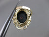 ANTIQUE VICTORIAN OLD MINE DIAMOND ONYX 14K Y GOLD FILIGREE COCKTAIL RING #20714