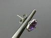 ESTATE 2.62CT DIAMOND & AAA AMETHYST 14KT WHITE GOLD ROUND HALO CLASSIC EARRINGS