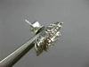 LARGE 3.18CT MULTI SHAPE DIAMOND 18K WHITE GOLD SQUARE DOUBLE HALO STUD EARRINGS