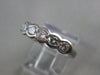 ANTIQUE .70CT DIAMOND 14K WHITE GOLD BEZEL WEDDING ANNIVERSARY RING 4M FG 9684