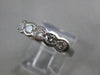 ANTIQUE .70CT DIAMOND 14K WHITE GOLD BEZEL WEDDING ANNIVERSARY RING 4M FG 9684